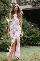 Patricia Maxi Dress - Pale Pink Floral