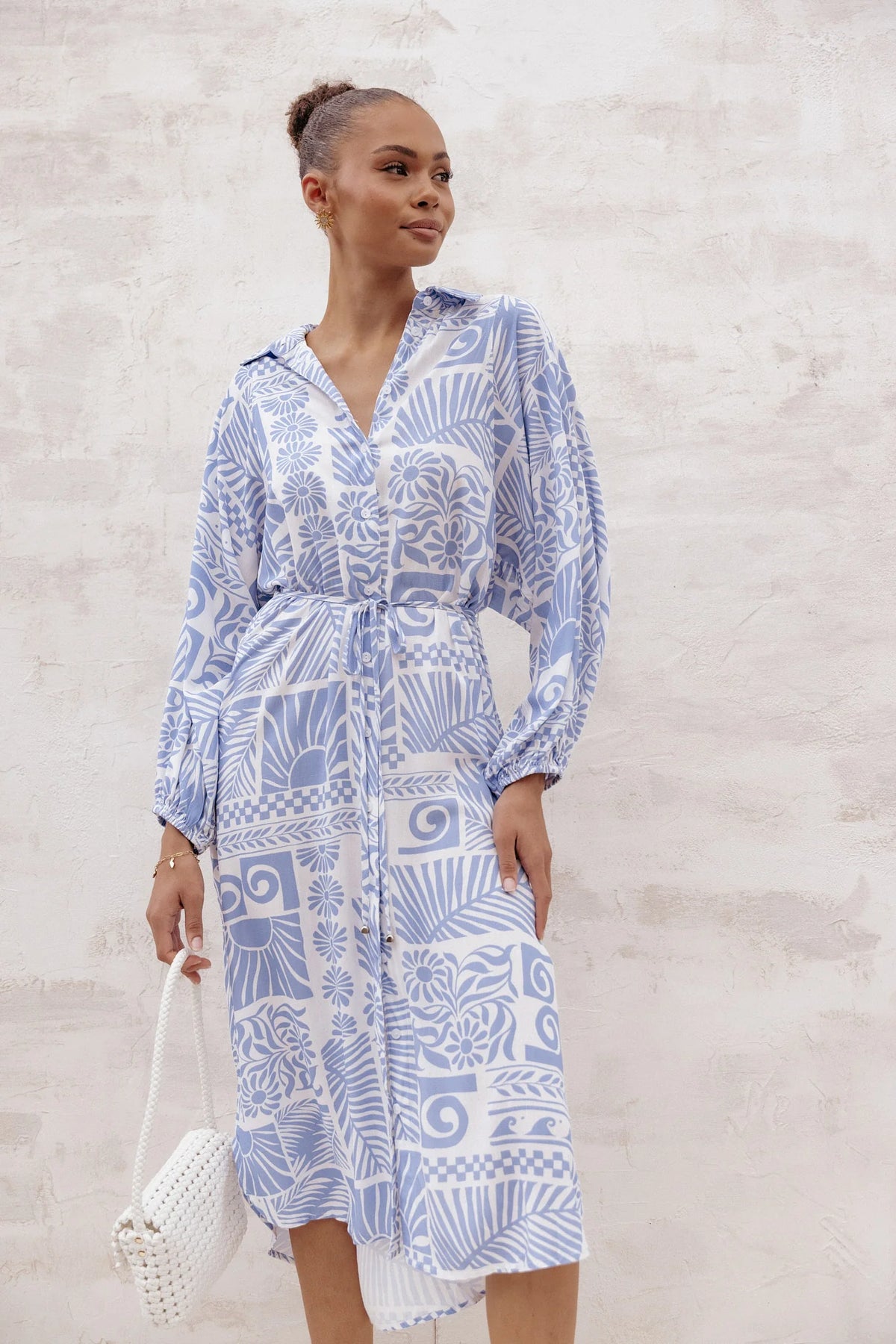 Foster Midi Dress - Malia Print