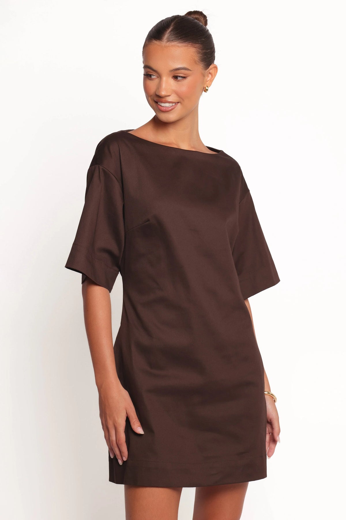 Thorne Mini Dress - Chocolate