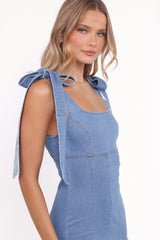 Eugenia Midi Dress - Indigo Denim