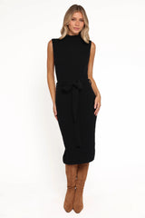 Wembley Midi Dress - Black