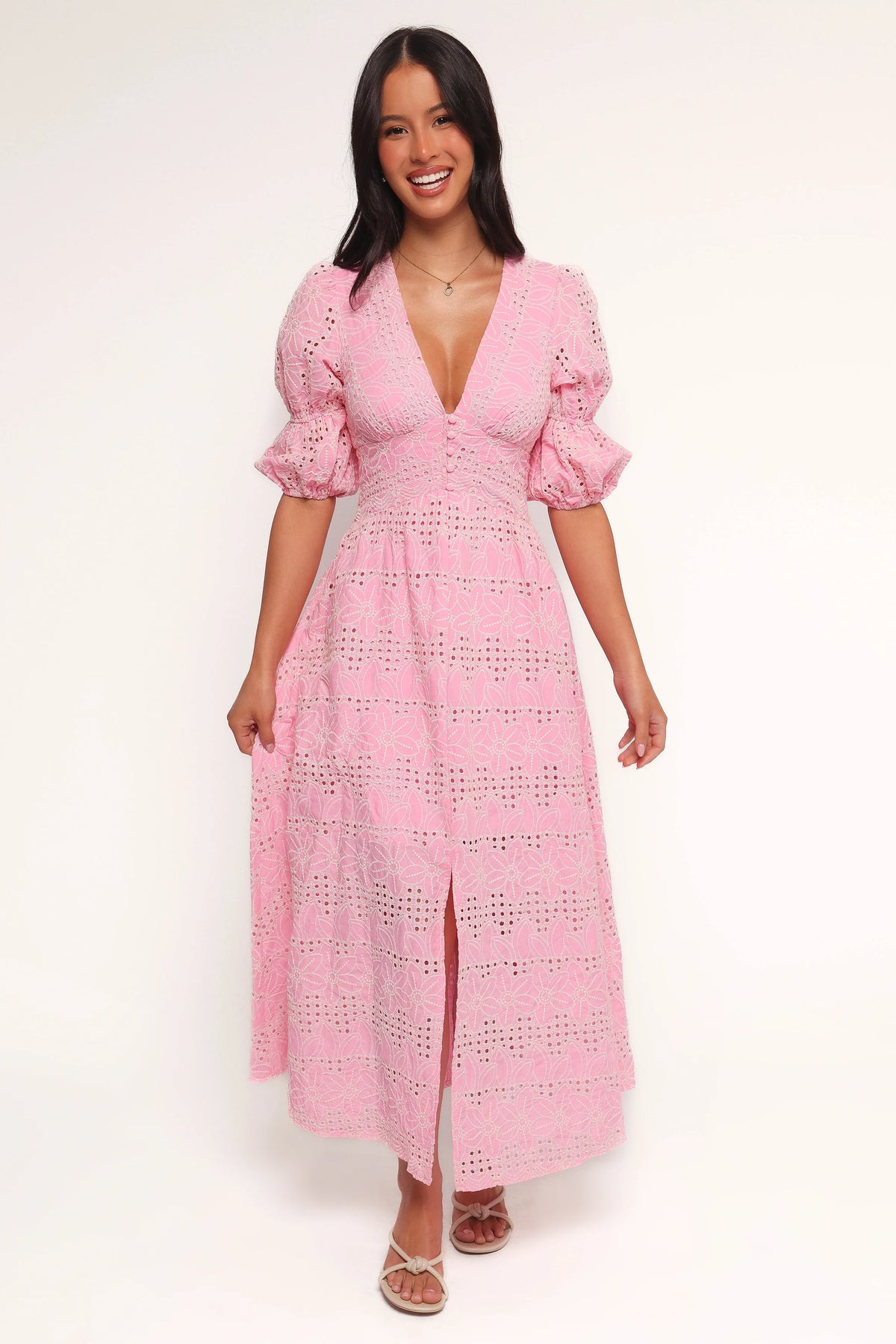 Tani Midi Dress - Pink