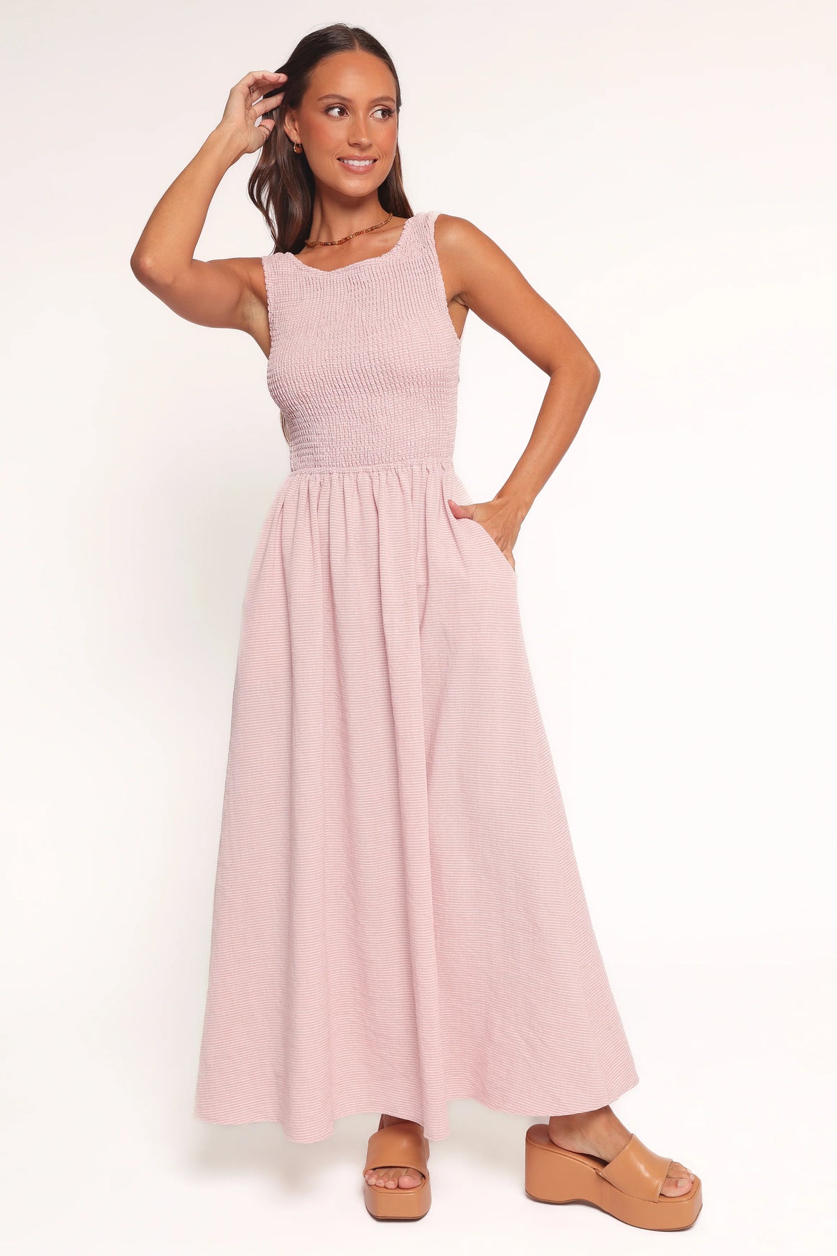Lillie Maxi Dress - Pale Pink