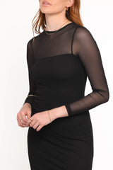 Famille Midi Dress - Black