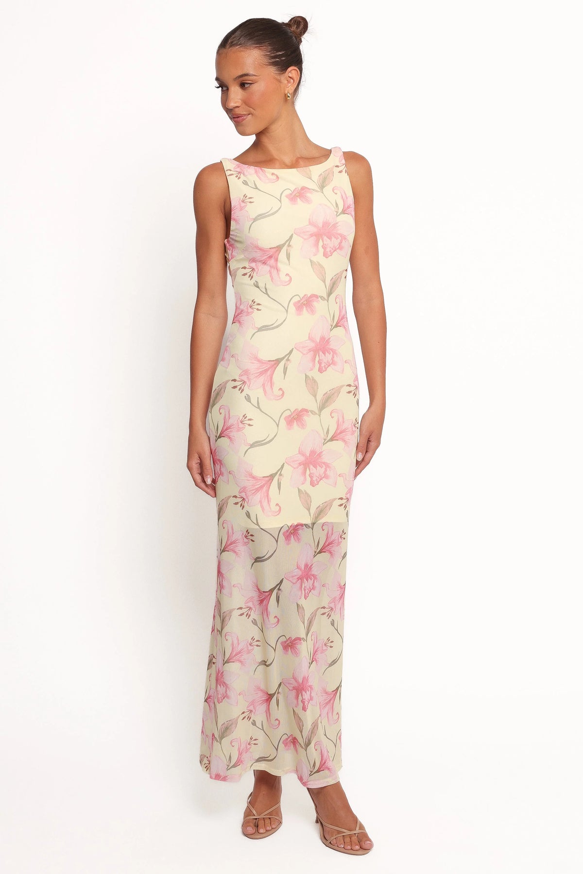 Brissa Maxi Dress - Yellow Floral