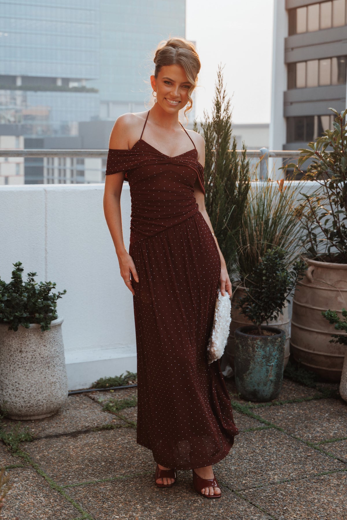 Mayven Maxi Dress - Burgundy