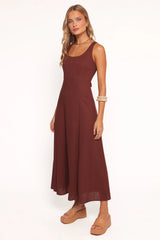 Tatum Maxi Dress - Chocolate