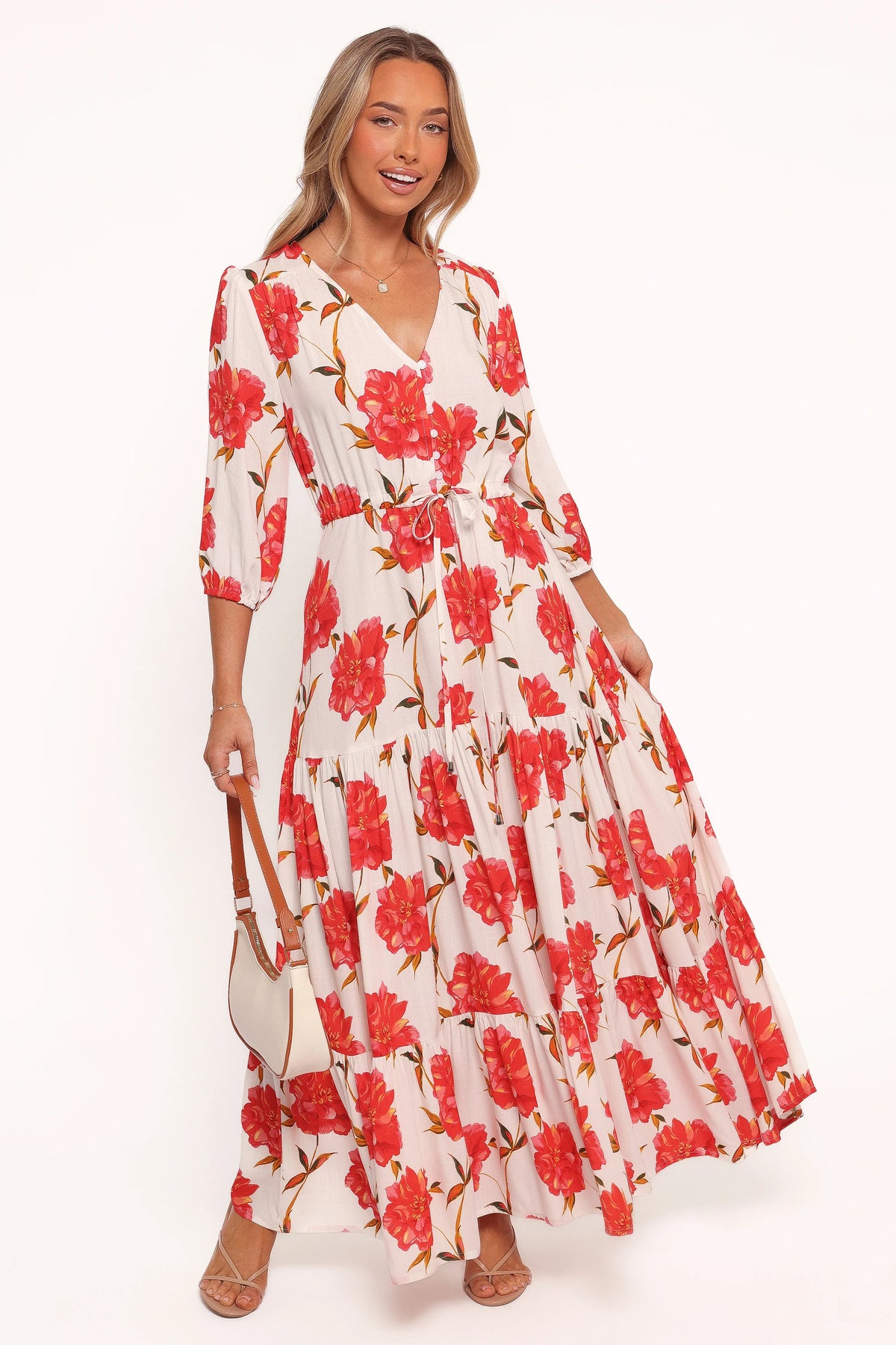 Kelda Dress - Red Floral