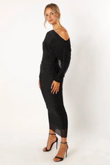 Loeve Long Sleeve Midi Dress - Black