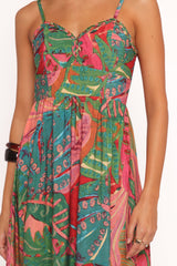 Eleonora Midi Dress - Calypso Coral