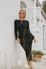 Maxwell Knit Maxi Dress - Black
