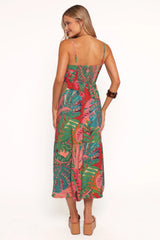 Eleonora Midi Dress - Calypso Coral