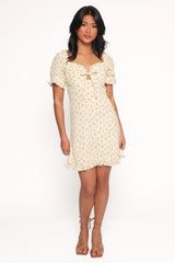 Joss Mini Dress - Cream Yellow