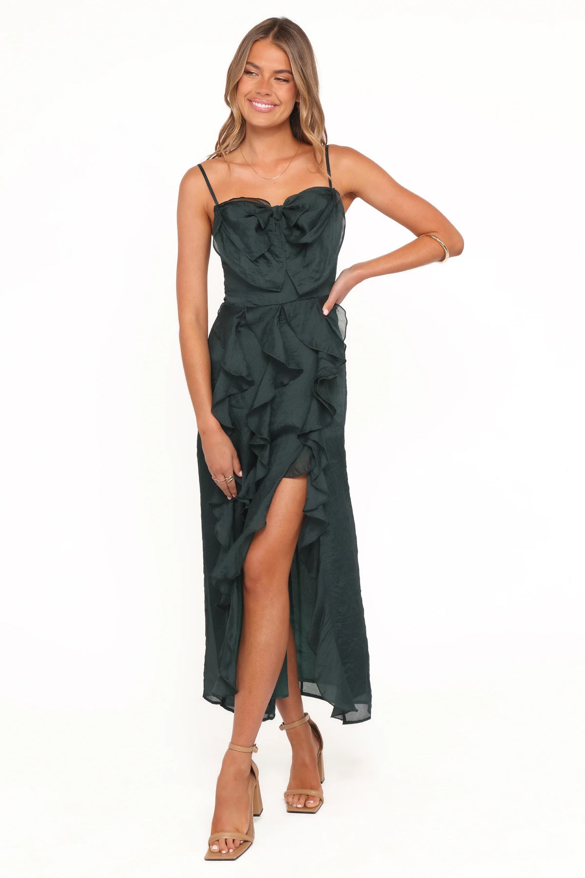 Adelyn Midi Dress - Emerald