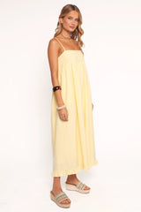 Miuccia Maxi Dress - Butter Yellow
