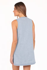 Sloane Mini Dress - Light Denim