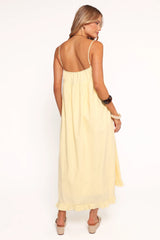Miuccia Maxi Dress - Butter Yellow