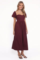 Remira Midi Dress - Cherry