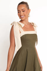Olinda Midi Dress - Olive