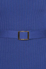 Wilda Long Sleeve Mini Dress - Navy