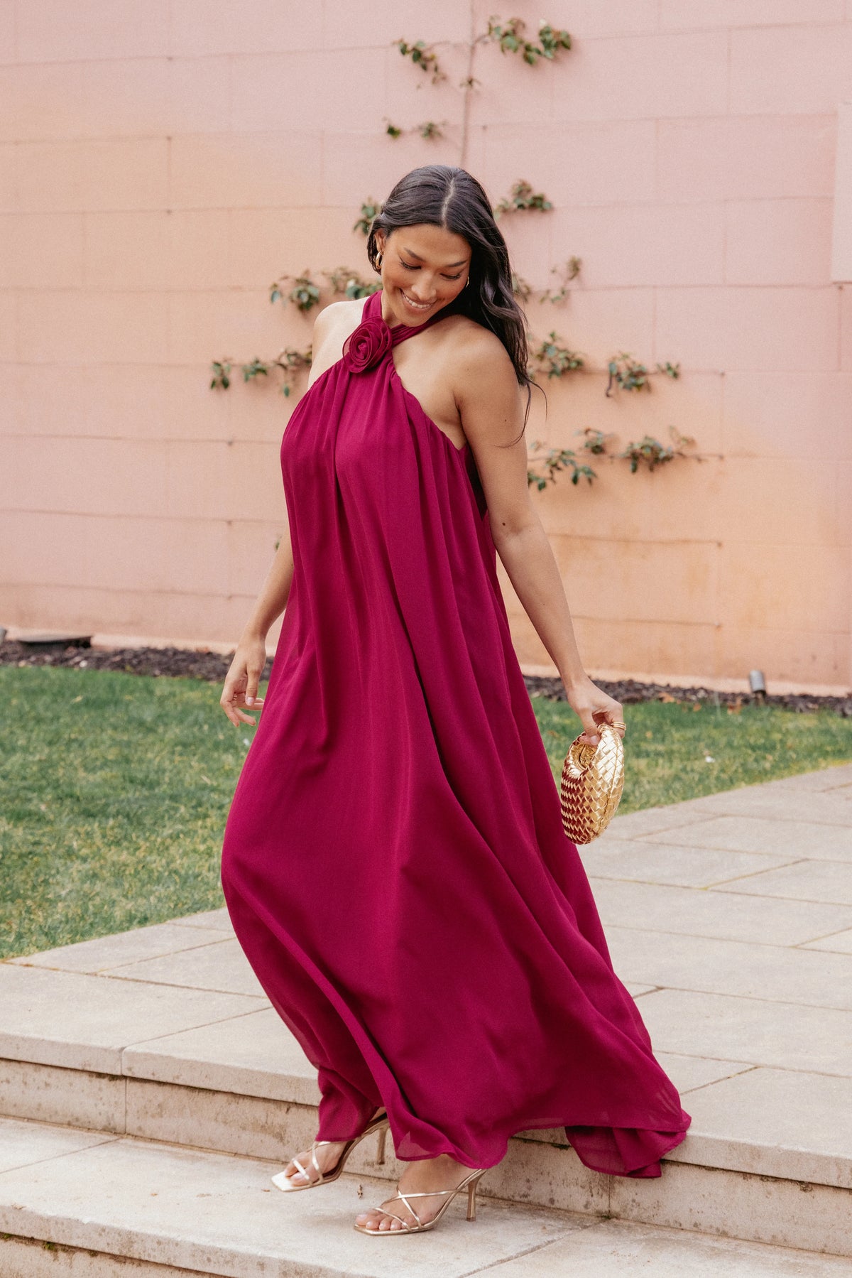 Melba Maxi Dress - Berry