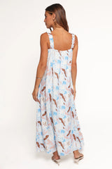 Sanders Maxi Dress - Blue Floral