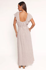 Martin Maxi Dress - Cherry Red Stripe